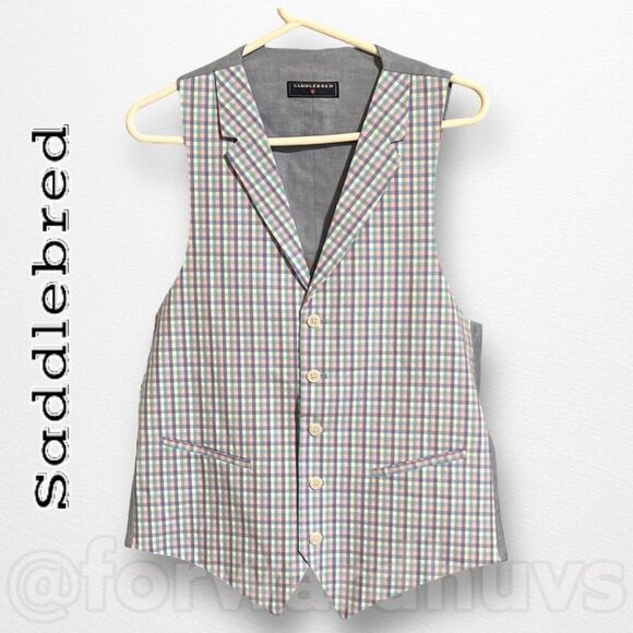 Saddlebred Easter Pastel Colored Vest Size Small - Picture 1 of 11
